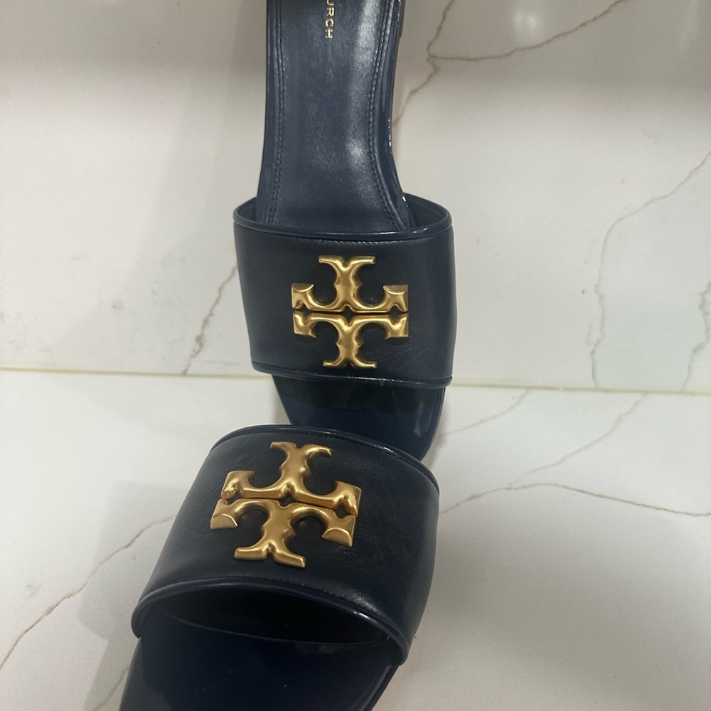 Tory Burch Black Leather Sole
